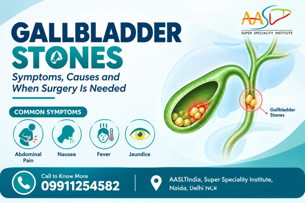 Gallbladder surgery in Noida: Symptoms explained, warning signs, and what the procedure includes